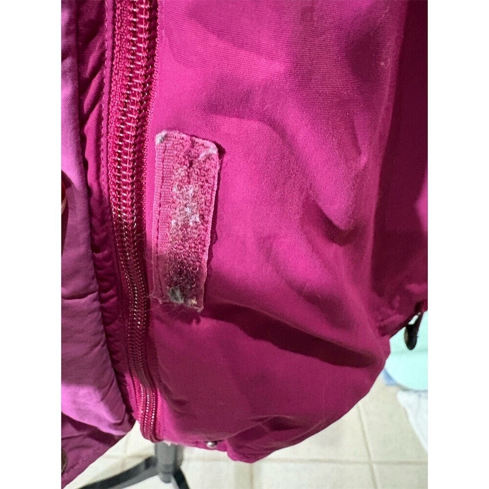 L.L.Bean Jacket Womens Size M Purple Hooded Lightweight Full Zip Outdoor - Picture 5 of 14